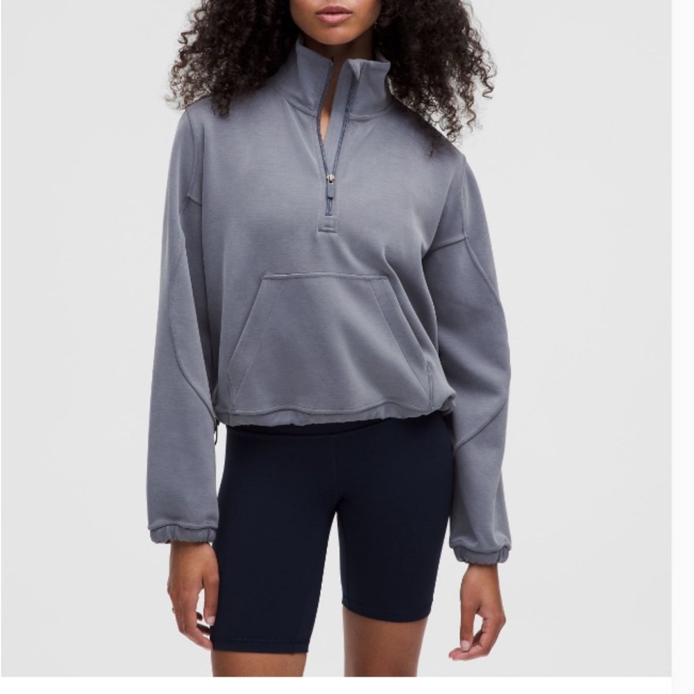 lululemon athletica Charcoal Half-Zip Sweatshirt